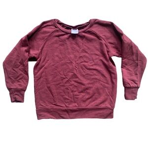 Posh & Cozy 4T Maroon Crewneck Sweatshirt | PLAY